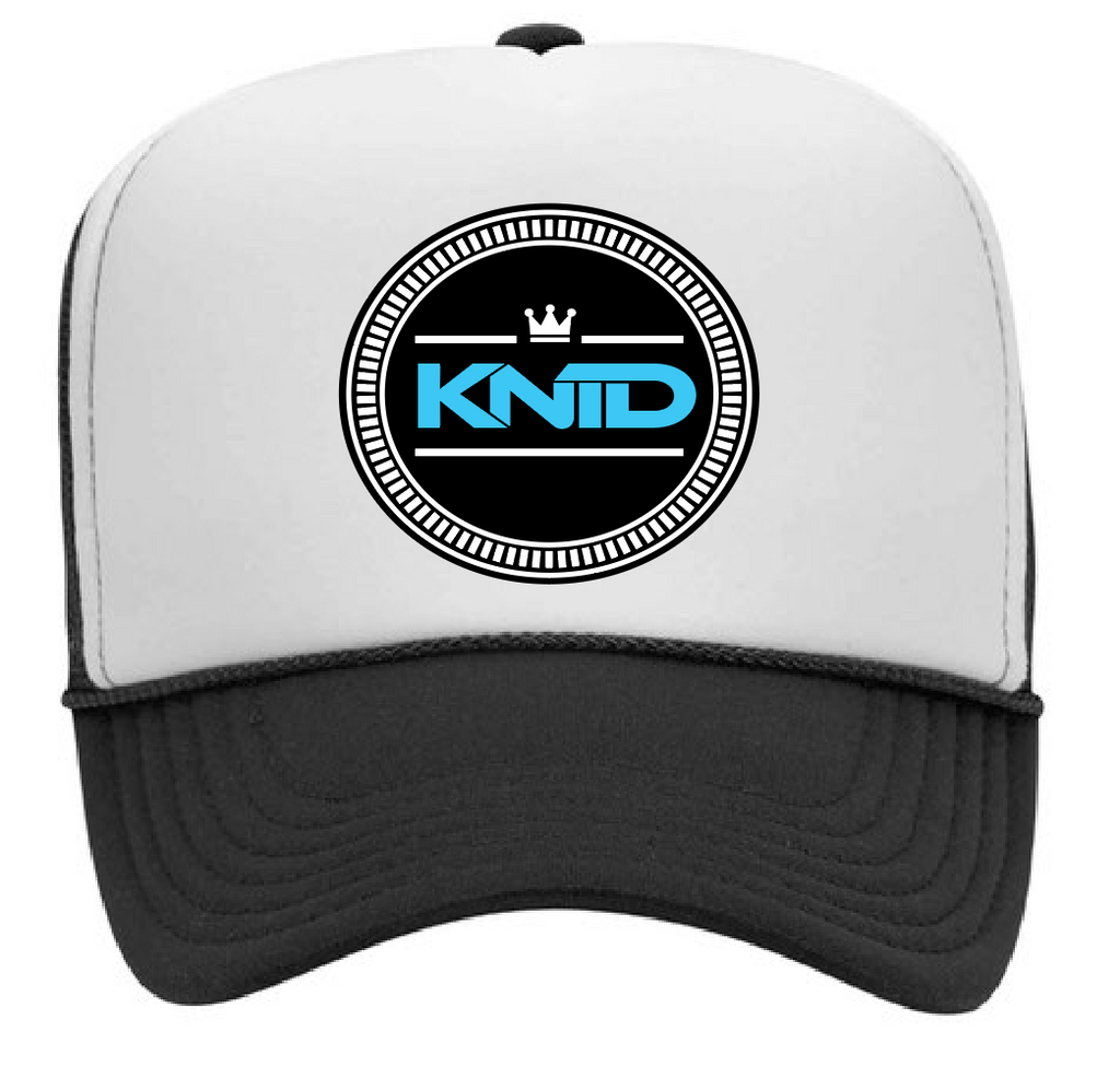 Blue Circle Knid Hat